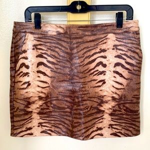 SNAKESKIN MINI SKIRT